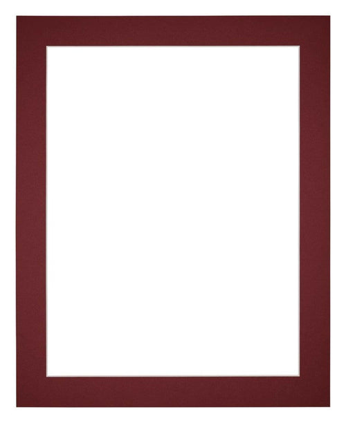 Passe Partout 24x30cm Carton Wine Red Edge 4cm Straight Front | Yourdecoration.com