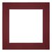 Passe Partout 25x25cm Carton Wine Red Edge 6cm Straight Front | Yourdecoration.com