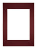 Passe Partout 297x42cm A3/A4 Carton Wine Red Edge Straight Front | Yourdecoration.com