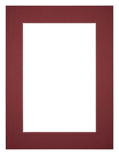 Passe Partout 30x40cm Carton Wine Red Edge 5cm Straight Front | Yourdecoration.com