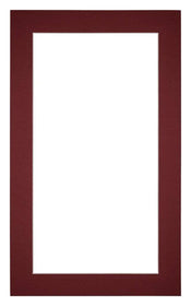 Passe Partout 30x50cm Carton Wine Red Edge 4cm Straight Front | Yourdecoration.com