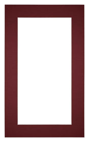 Passe Partout 30x50cm Carton Wine Red Edge 5cm Straight Front | Yourdecoration.com