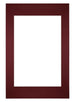 Passe Partout 40x60cm Carton Wine Red Edge Straight Front | Yourdecoration.com