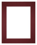 Passe Partout 56x71cm Carton Wine Red Edge 6cm Straight Front | Yourdecoration.com