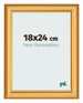 Photo Frame 18x24cm Gold Matte MDF Lazio Front Size | Yourdecoration.com