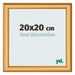 Photo Frame 20x20cm Gold Matte MDF Lazio Front Size | Yourdecoration.com