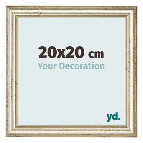 Photo Frame 20x20cm Metallic Gloss MDF Lazio Front Size | Yourdecoration.com
