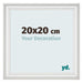 Photo Frame 20x20cm White Swept MDF Lazio Front Size | Yourdecoration.com