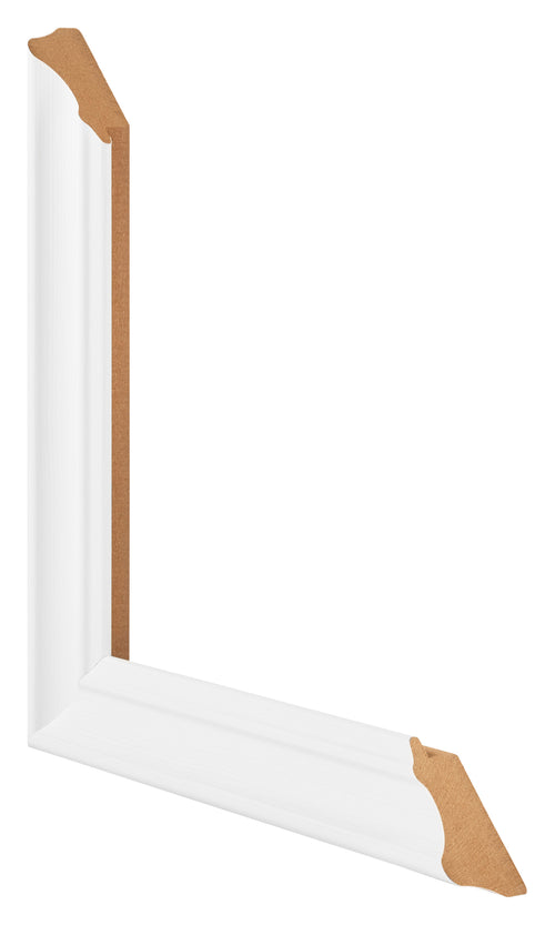 Photo Frame 20x28cm White Swept MDF Lazio Detail Intersection | Yourdecoration.com