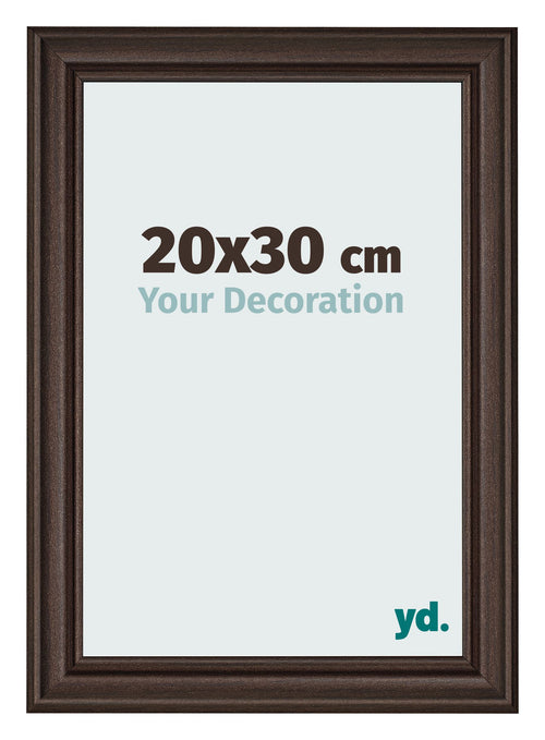Photo Frame 20x30cm Oak Dark MDF Lazio Front Size | Yourdecoration.com