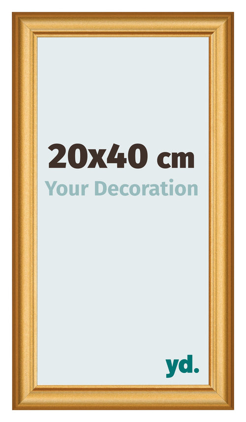 Photo Frame 20x40cm Gold Matte MDF Lazio Front Size | Yourdecoration.com