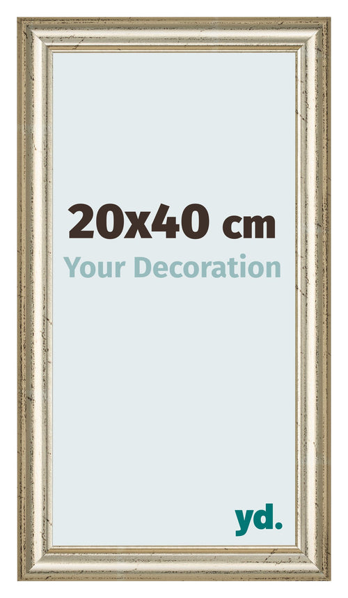 Photo Frame 20x40cm Metallic Gloss MDF Lazio Front Size | Yourdecoration.com