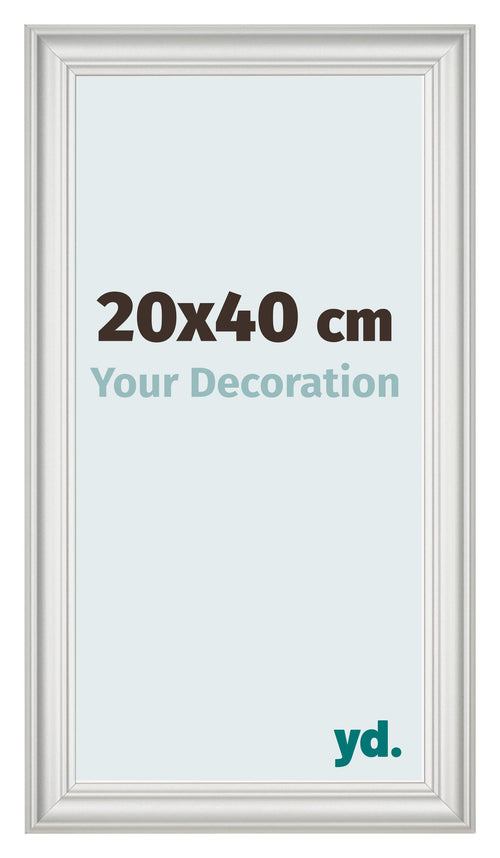 Photo Frame 20x40cm White Swept MDF Lazio Front Size | Yourdecoration.com