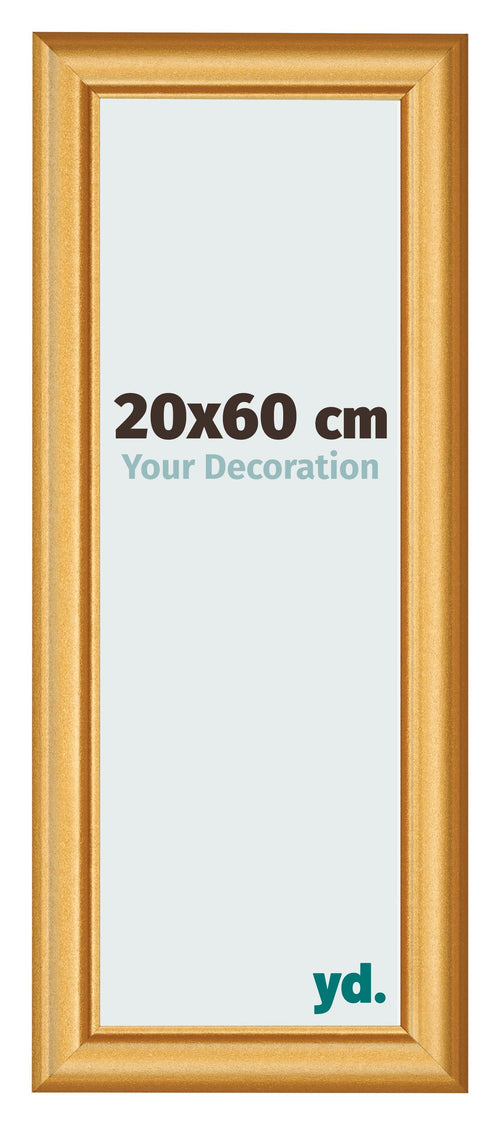 Photo Frame 20x60cm Gold Matte MDF Lazio Front Size | Yourdecoration.com