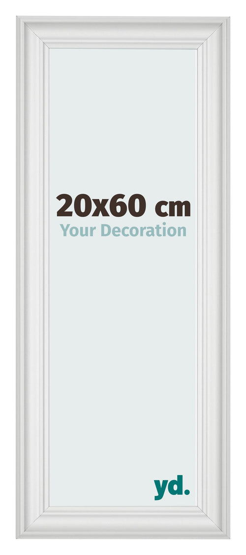 Photo Frame 20x60cm White Swept MDF Lazio Front Size | Yourdecoration.com