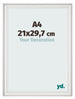 Photo Frame 21x29 7cm A4 White Swept MDF Lazio Front Size | Yourdecoration.com