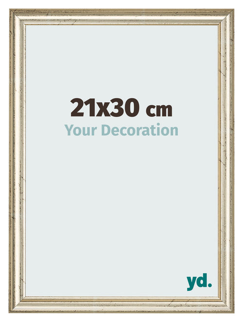 Photo Frame 21x30cm Metallic Gloss MDF Lazio Front Size | Yourdecoration.com