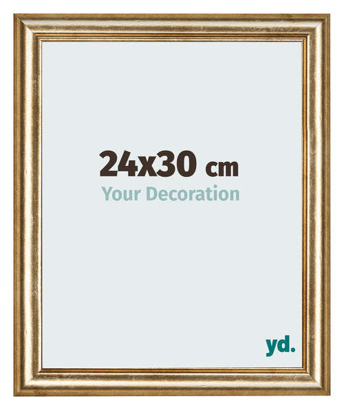Photo Frame 24x30cm Gold Antique MDF Lazio Front Size | Yourdecoration.com