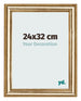 Photo Frame 24x32cm Gold Antique MDF Lazio Front Size | Yourdecoration.com