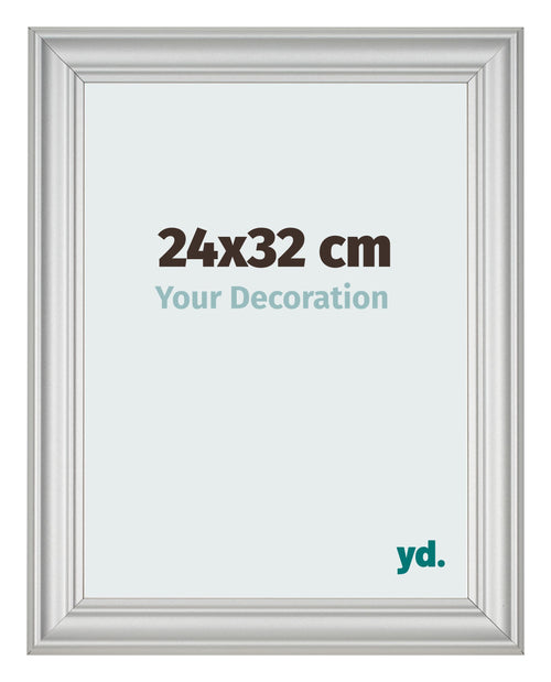 Photo Frame 24x32cm Silver Matte MDF Lazio Front Size | Yourdecoration.com