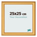 Photo Frame 25x25cm Gold Matte MDF Lazio Front Size | Yourdecoration.com
