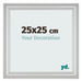 Photo Frame 25x25cm Silver Matte MDF Lazio Front Size | Yourdecoration.com