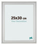 Photo Frame 25x30cm Silver Matte MDF Lazio Front Size | Yourdecoration.com