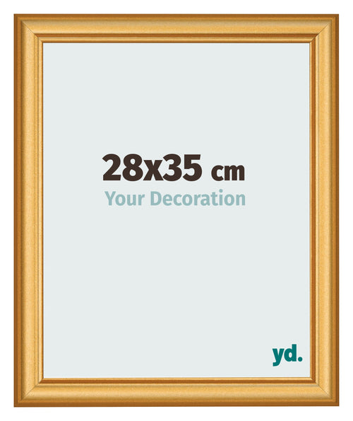 Photo Frame 28x35cm Gold Matte MDF Lazio Front Size | Yourdecoration.com