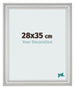 Photo Frame 28x35cm Silver Matte MDF Lazio Front Size | Yourdecoration.com