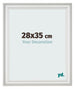 Photo Frame 28x35cm White Swept MDF Lazio Front Size | Yourdecoration.com