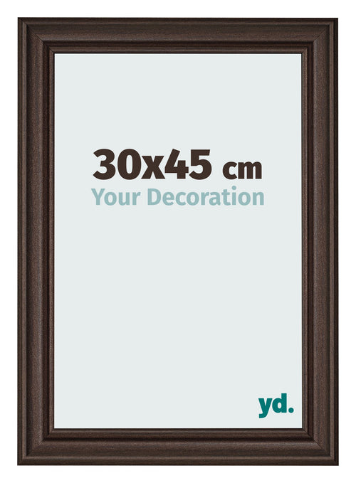 Photo Frame 30x45cm Oak Dark MDF Lazio Front Size | Yourdecoration.com