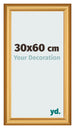 Photo Frame 30x60cm Gold Matte MDF Lazio Front Size | Yourdecoration.com