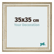Photo Frame 35x35cm Metallic Gloss MDF Lazio Front Size | Yourdecoration.com