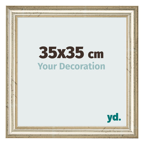 Photo Frame 35x35cm Metallic Gloss MDF Lazio Front Size | Yourdecoration.com