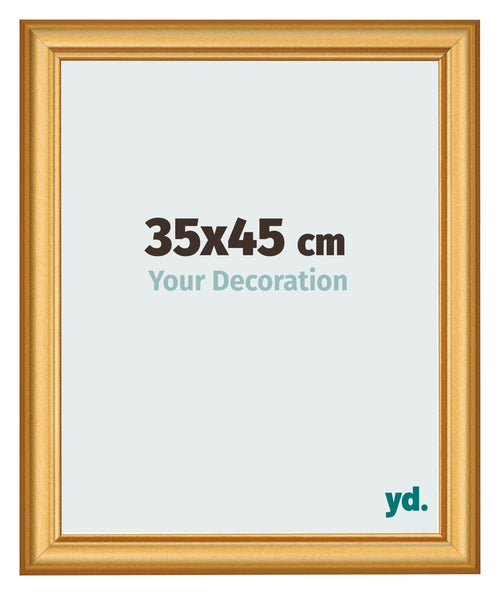 Photo Frame 35x45cm Gold Matte MDF Lazio Front Size | Yourdecoration.com