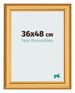 Photo Frame 36x48cm Gold Matte MDF Lazio Front Size | Yourdecoration.com