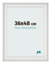 Photo Frame 36x48cm White Swept MDF Lazio Front Size | Yourdecoration.com
