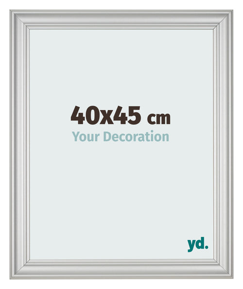 Photo Frame 40x45cm Silver Matte MDF Lazio Front Size | Yourdecoration.com