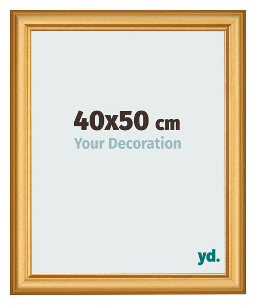 Photo Frame 40x50cm Gold Matte MDF Lazio Front Size | Yourdecoration.com