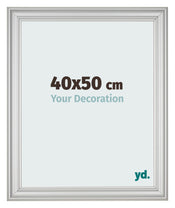 Photo Frame 40x50cm Silver Matte MDF Lazio Front Size | Yourdecoration.com