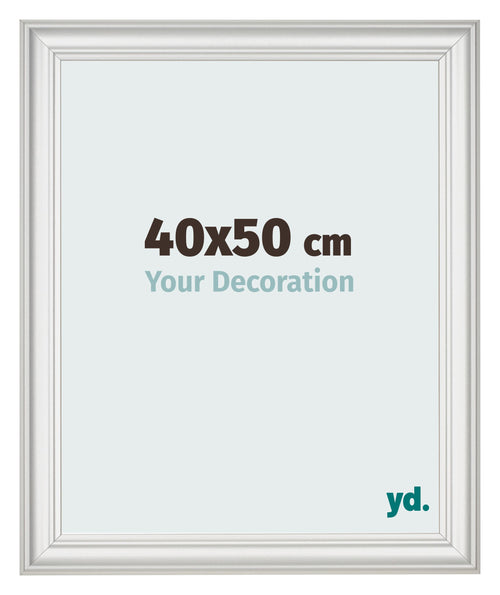 Photo Frame 40x50cm White Swept MDF Lazio Front Size | Yourdecoration.com