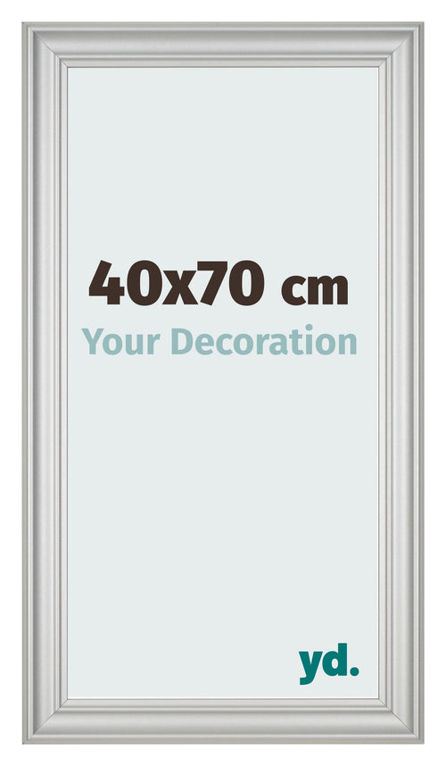Photo Frame 40x70cm Silver Matte MDF Lazio Front Size | Yourdecoration.com