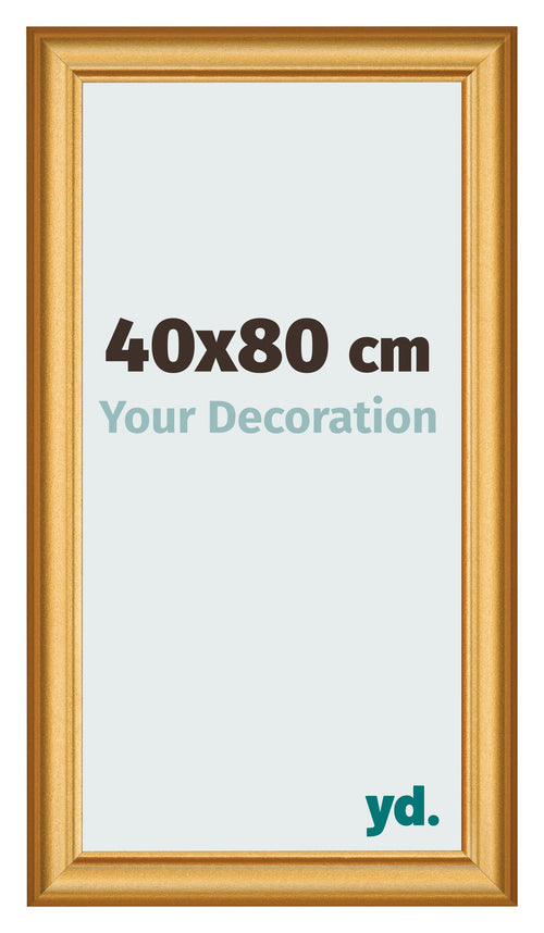 Photo Frame 40x80cm Gold Matte MDF Lazio Front Size | Yourdecoration.com