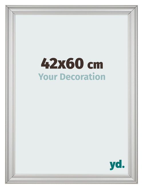 Photo Frame 42x60cm Silver Matte MDF Lazio Front Size | Yourdecoration.com