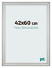Photo Frame 42x60cm Silver Matte MDF Lazio Front Size | Yourdecoration.com