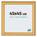 Photo Frame 45x45cm Gold Matte MDF Lazio Front Size | Yourdecoration.com