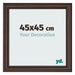 Photo Frame 45x45cm Oak Dark MDF Lazio Front Size | Yourdecoration.com