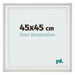 Photo Frame 45x45cm White Swept MDF Lazio Front Size | Yourdecoration.com