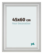 Photo Frame 45x60cm Silver Matte MDF Lazio Front Size | Yourdecoration.com