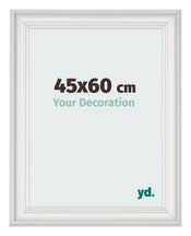 Photo Frame 45x60cm White Swept MDF Lazio Front Size | Yourdecoration.com